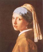 VERMEER VAN DELFT, Jan Girl with a Pearl Earring oil painting on canvas